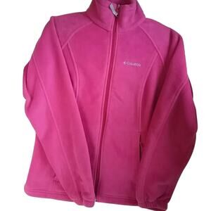 Columbia Hot Pink Fleece Jacket. S